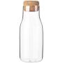 HOMELUNY Set of 4 Airtight Glass Storage Jars Clear Food Jars with Lids Home 5.311.7cm for Candy, Cookie, Rice, Sugar,Flour,Snacks Keeping Food Dry & Fresh