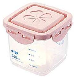 Stackable Plastic Food Storage Box Sealing Jar Household Storage Box Kitchen Fridge Noodle Grain Storage Food Container LPC8178 (650ML)
