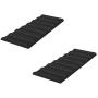 2-Pack Cooks Innovations Fridge Monkey Mat Refrigerator Organizer - Stacks Cans and Bottles for Easy Storage - Black