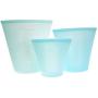 Food Bags - For Vegetable Snack Meat, Leakproof Seal Saves Space, A Reusable Solid Color Silicone Food Storage Bag Container，Szseven