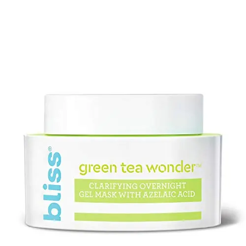 Bliss Grüner Tee Wunder Klarheitsgel-Gesichtsmaske mit Azelainsäure, Tiefenreinigung und Porentiefenreinigung, ohne Parabene und Sulfate, vegan, 50 ml