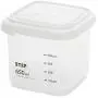 5 Volumes Plastic Sealed Cans Kitchen Storage Box Transparent Food Canister Keep Fresh Clear Container Jar,B