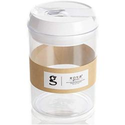 Tree House Food Storage canisters with lids, Plastic Storage Jars Versatile Durable Herbs Pot Round and Square-B 750ml