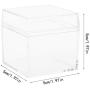 Kitchen Food Storage Jar Airtight Food Storage Square Box Storage Organizer Container for Playdough Foam Slime Mud Light Clay Wedding Candy Festival Gift