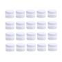 50Pcs Clear Plastic Jars with White Lids Empty Cream Jars with Screw On Lids Makeup Sample Containers Bottle Pots Vials Holders Dispenser for Cream Lotion Nails Powder Eyeshadow 20g/20ml