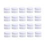 50Pcs Clear Plastic Jars with White Lids Empty Cream Jars with Screw On Lids Makeup Sample Containers Bottle Pots Vials Holders Dispenser for Cream Lotion Nails Powder Eyeshadow 20g/20ml