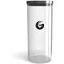 Kaffee Gator Glas Aufbewahrungskaraffe – Präsentationsglas für Kaffeebohnen und -gemahlene Kaffeebohnen mit Pop and Lock Deckel – 45 oz, 35 Nespresso Pods (Glas)