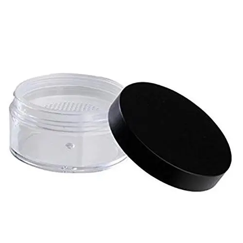 3PCS 50g 50ml 1.7OZ Récipients Plastiques Vides pour Poudre, Blush, Pot de Maquillage Cosmétique avec Tamis et Couvercle Noir 3PCS 50g 50ml 1.7OZ Récipients Plastiques Vides pour Poudre, Blush, Pot de Maquillage Cosmétique avec Tamis et Couvercle Noir