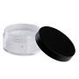 3PCS 50G 50ml 1.7OZ Plastic Empty Powder Puff Case Face Powder Blusher Makeup Cosmetic Jars Containers With Sifter and Black Lid