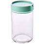 1Pcs Kitchen Glass Sealed Jars With Lid Cereals Snacks Storage Tank Milk Powder Candy Cookie Container Storage Bottle,250Ml-Blue