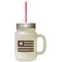Bouteille en verre Frosted Mason Jar avec Straw : Nous prions le serment d'allégeance au drapeau. Bouteille en verre Frosted Mason Jar avec Straw : Nous prions le serment d'allégeance au drapeau.