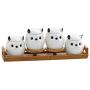 Mini Spice Jars Nordic kitchen supplies creative seal ceramic seasoning jar set
