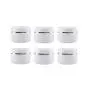 Bouteille Pot à Crème Visage Émulsion/Applique Portable en Plastique Blanc Argenté Refillable (100ml(3.4oz)-6PCS) Bouteille Pot à Crème Visage Émulsion/Applique Portable en Plastique Blanc Argenté Refillable (100ml(3.4oz)-6PCS)