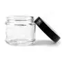 Bekith 15 pack 2oz Round Jar Straight Sided Clear Glass Jars, Airtight Glass Jar with Black Plastic Smooth Lids Bekith 15 pack 2oz Round Jar Straight Sided Clear Glass Jars, Airtight Glass Jar with Black Plastic Smooth Lids