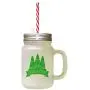 Green Trick Or Treat Halloween Candies Style 1 Frosted Glass Mason Jar With Straw Green Trick Or Treat Halloween Candies Style 1 Frosted Glass Mason Jar With Straw