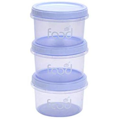 Retyion 3 Pack Baby Food Storage Containers Reusable Freezer Food Holder Jars with Leakproof Lids 33 Ounce (Purple)