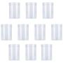 UPKOCH 10pcs 500ml Clear Plastic Containers Transparent Storage Container with Lids for Cookies Tea