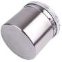 Extra Large Airtight Food Storage Container,Canister with Clear Acrylic Airtight Lid and Locking Clamp Closure,100oz,Stainless Steel