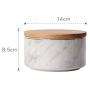 Mini Spice Jars Nordic ceramic sealed cans with lid marble storage jar