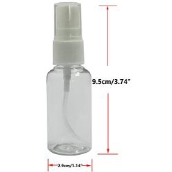 HOSL 12Pack 1 Ounce Empty Spray Bottles Travel bottles Refillable Fine Mist Perfume Sprayer Bottle Cosmetic Atomizers PET Spray Bottles Pump(Clear)