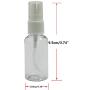 HOSL 12Pack 1 Ounce Empty Spray Bottles Travel bottles Refillable Fine Mist Perfume Sprayer Bottle Cosmetic Atomizers PET Spray Bottles Pump(Clear)