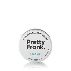 Pretty Frank Natural Deodorant Jar- No Aluminum, No Baking Soda Deodorant for Women, Men, Teens, Kids – Paraben Sulfate Free Cream Deodorant with Non-Nano Zinc Oxide & Magnesium Hydroxide (Seaside)