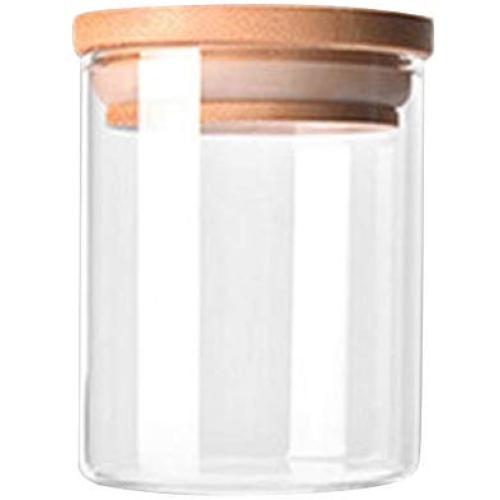 1CAwindwinevine Transparent High Borosilicate Glass Kitchen Storage Bottle Store Food Ingredient Candy Biscuit Storage Jar Organization