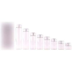 10ml 15ml 20ml 25ml 30ml(1OZ) 40ml 50ml 60ml(2OZ) Transparent Glass Spice Bottles Jars Terrarium With Silver Screw Cap,10ml