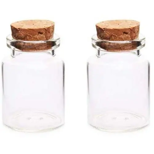 2Pcs 3040Mm 15Ml Glass Bottles Wishing Bottle Empty Sample Storage Jars With Cork Stoppers Home Storage Organization 2Pcs 3040Mm 15Ml Glass Bottles Wishing Bottle Empty Sample Storage Jars With Cork Stoppers Home Storage Organization