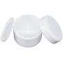 Bekith 40 Pack White 50G/50ML (1.7 oz) Cosmetic Jars, with Liners and Dome Lids, for Cosmetic Samples, Cream, Lotion