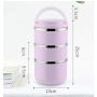 Thermos-Behälter Mehrfachbehälter Isolierflasche für Studenten, wasserdicht, isolierte Speisenbehälter, tragbare Tasche, vollverschlossen (Farbe: Blau, Größe: 1500ml)