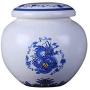 Keramik-Dose für Tee, Schwarz für Tee/Grüntee/Puerh/Tieguanyin, Aufbewahrungstank für Blüten-Tee, Trockenfrüchte, Teezeremonie-Accessoires, Tankgröße 250 g - 500 g (Farbe: L)