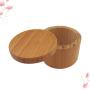 UPKOCH Bamboo Salt Box With Lid Salt And Spice Storage Container Jars Kitchenware for Kitchen