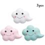 JUSTDOLIFE 3PCS Door Handle Bumper Silicone Wall Protector Door Stopper Bumper for Room