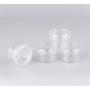 50Pcs 5g/5ml Clear Plastic Round Pot Jars Empty Sample Containers with Lids Small Tiny Bottle Travel Bottle Makeup Dispenser Holders for Lotion Eye Shadow Eye Cream Lip Balms Nail Art Jewelry
