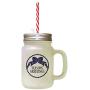 Marine Seasons Weihnachten Frost Glas Mason Jar Mit Stroh
