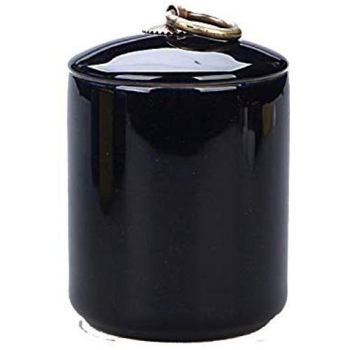 Tea Container Kitchen Storage Jars Traveling Tea Tin Cans Yellow Blue Spices Storage Box Sealed Ceramic Scented Tea Jar Pot,Seyou Purplish Blue