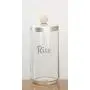 Italo Ottinetti Glass Jar Dull Aluminium Lid Wooden Knob 1.5 Litre Ri, Metallic, one Size
