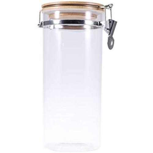 Hemoton Food Container Stainless Steel Airtight Storage Jar Storage for Loose Tea Coffee Bean Sugar Salt (1700ml)