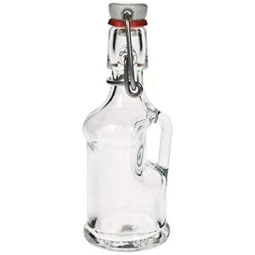 Viva Haushaltswaren Set of 12 Mini/Gallon 40 ml Glass Bottles with Swing Stopper