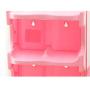 Daliuing Household Storage Containers Spice Jars Kitchenware Sugar Bowl Salt Pot Sugar Container with Lid and Serving Spoons Condiment Jars 9.6cmx7.4cmx11cm Pink