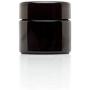 Infinity Jars 50 Ml (1.7 fl oz) Travel Size Black Ultraviolet Glass Screwtop Jar 3-Pack