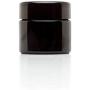 Infinity Jars 50 Ml (1.7 fl oz) Travel Size Black Ultraviolet Glass Screwtop Jar