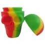 TOPJAR Wax Carving Container Set (15ml Skull Series) - Rasta Nonstick Silicone Jar & Green Small Mat & Carver Tool Each 1 TOPJAR Wax Carving Container Set (15ml Skull Series) - Rasta Nonstick Silicone Jar & Green Small Mat & Carver Tool Each 1