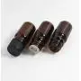 6er Set Amber Glas Ätheröl Flaschen mit Orifice Reduzierer und Schwarzer Kappe Leere Kosmetik/Parfüm/Aromatherapie Lagerbehälter Flaschen Behälter, Wiederbefüllbar, Größe 20ml/0.67oz