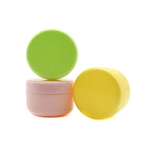 TOPWEL 10er 50ml/1,76 Oz Auffüllbare Farbige Kunststoff Kosmetikbehälter Cremetiegel (Pink)