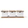 TNKML Ceramic Seasoning Jar Seasoning Box Home Ceramic Cruet With Spoon Kitchen Sugar Salt Storage Box Seasoning Jar Tool Spice Container-Two