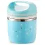 Bouteille isotherme Thermos 950ml, Contenant Alimentaire Isolant Étanche, Soupape d'Évacuation, Poignée (Couleur : Bleu, Taille : Sans Sac) Bouteille isotherme Thermos 950ml, Contenant Alimentaire Isolant Étanche, Soupape d'Évacuation, Poignée (Couleur : Bleu, Taille : Sans Sac)