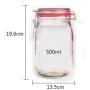 14 Pieces Mason Jar Zipper Bags Reusable Snack Saver Bag Leakproof Food Sandwich Storage Bags for Travel