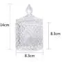 European Color Crystal Glass Storage 600ML Canned Sugar Cans Diamond Candy Box Cotton Swab Box Cotton Pad Household Storage,A European Color Crystal Glass Storage 600ML Canned Sugar Cans Diamond Candy Box Cotton Swab Box Cotton Pad Household Storage,A